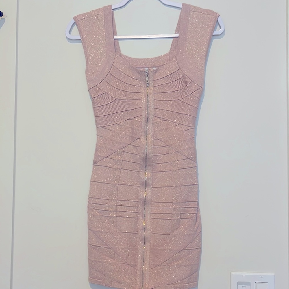 Sparkly pink forger 21 mini skirt dress